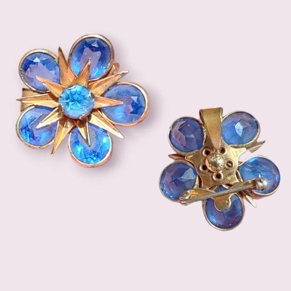 ✨ Walter Lampl | Vintage 40s Brooch/Pendant gold filled. - Picture 1 of 2